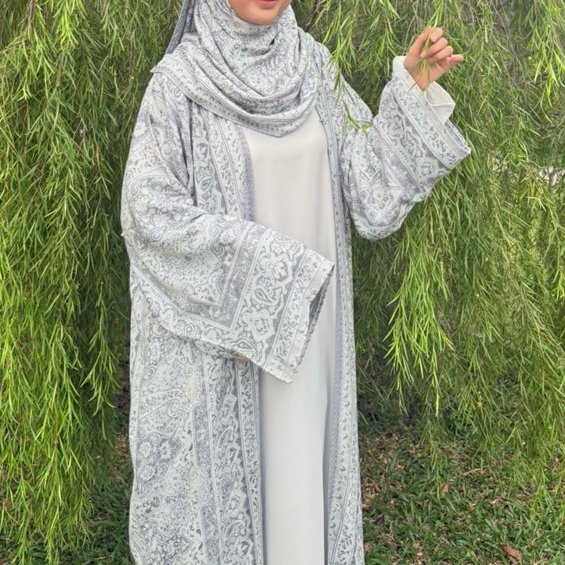 Abaya Pashmina Stones By Elemmiera Exclusive Design with free shawl included + stones
