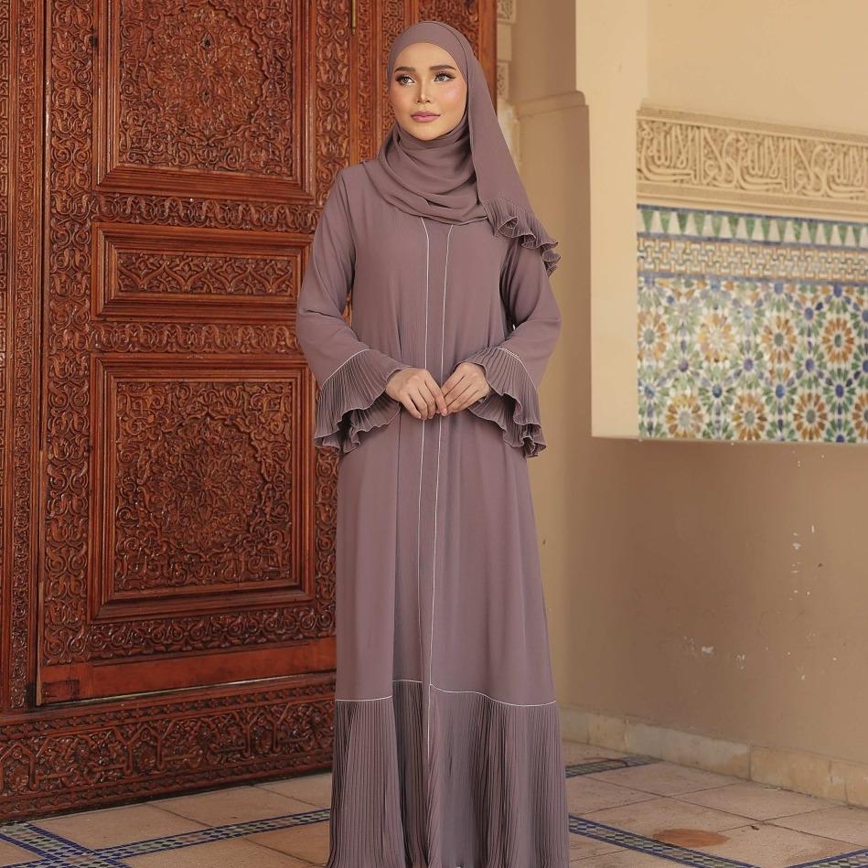 Abaya Dahlia, Modest Exclusive Elegant Pleated