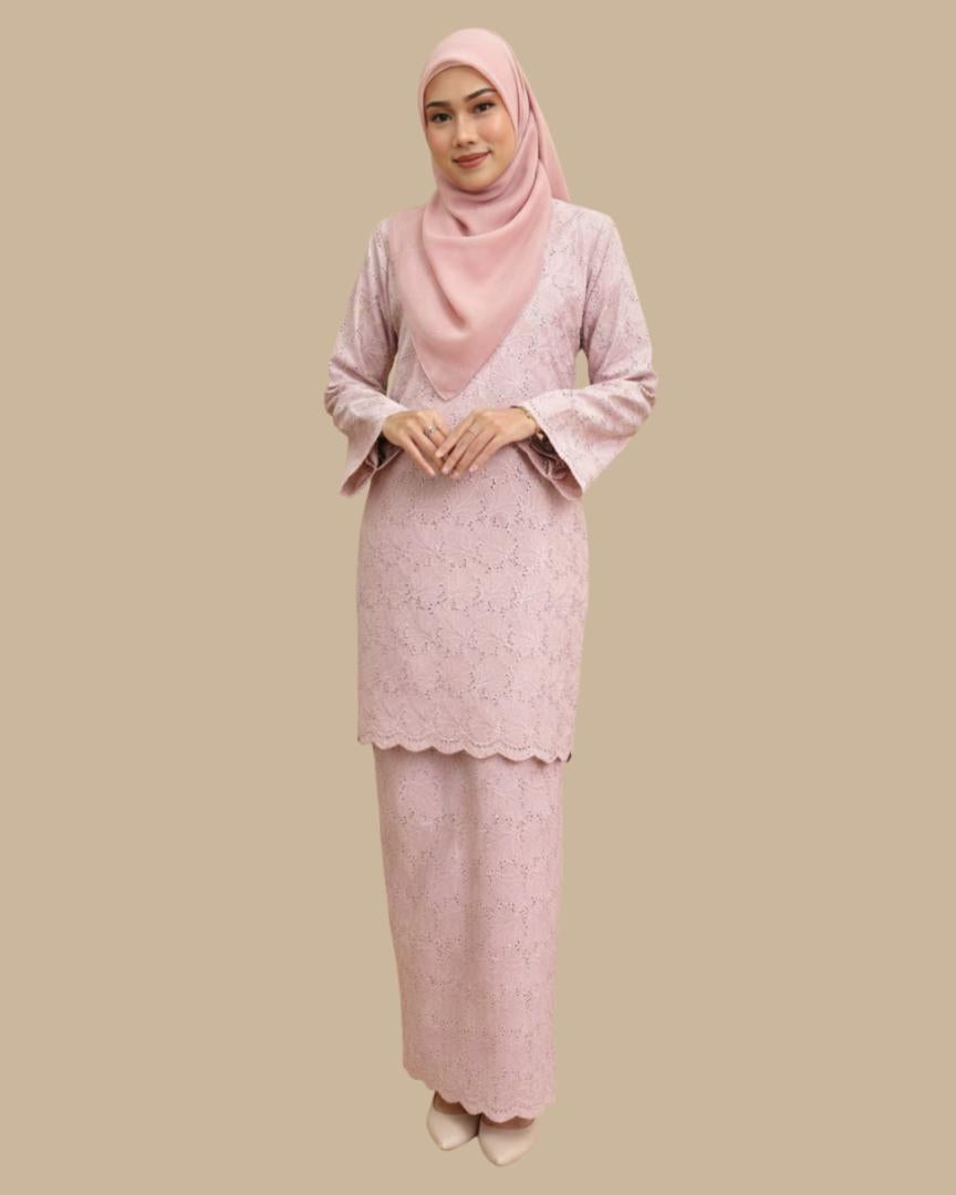 Kurung Camella ELEMMIERA Elegant Eyelet Fabric