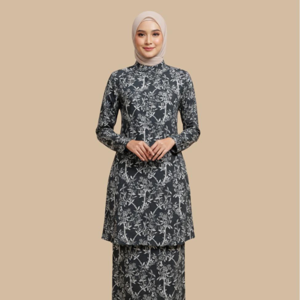 Kurung Maharani, Signature Floral Elegant Modern