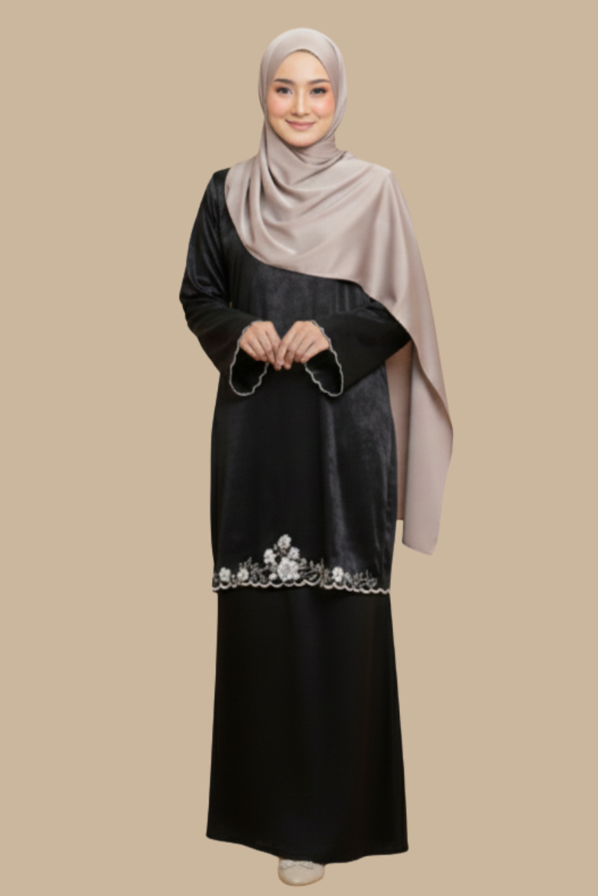 Kurung Sophy, Embroidery Kurung Raya