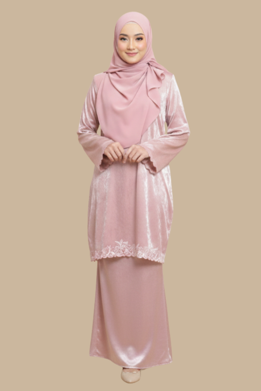 Kurung Sophy, Embroidery Kurung Raya