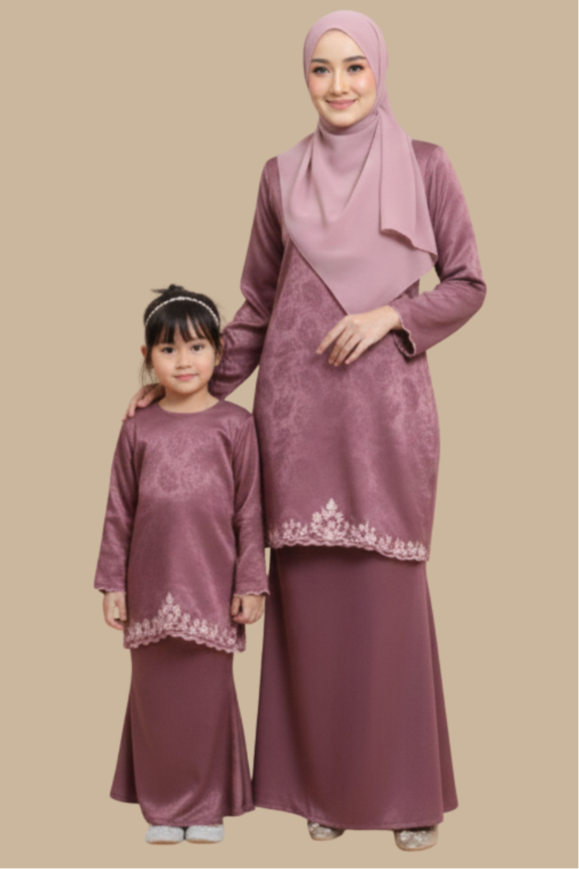Kurung Sophy, Embroidery Kurung Raya