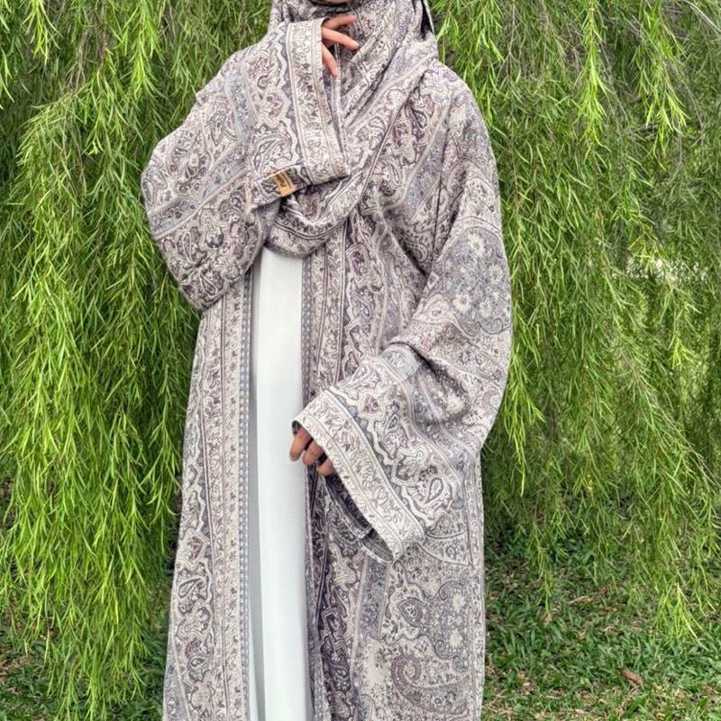 Abaya Pashmina Stones By Elemmiera Exclusive Design with free shawl included + stones
