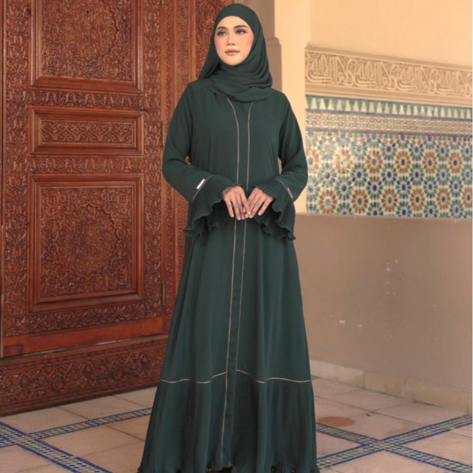 Abaya Dahlia, Modest Exclusive Elegant Pleated