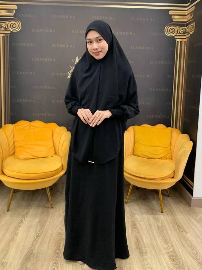 Jubah Luffa ELEMMIERA untuk Wanita Muslimah Premium Elegan Viral - Sesuai untuk Majlis Agama, Keramaian dan Ibadah