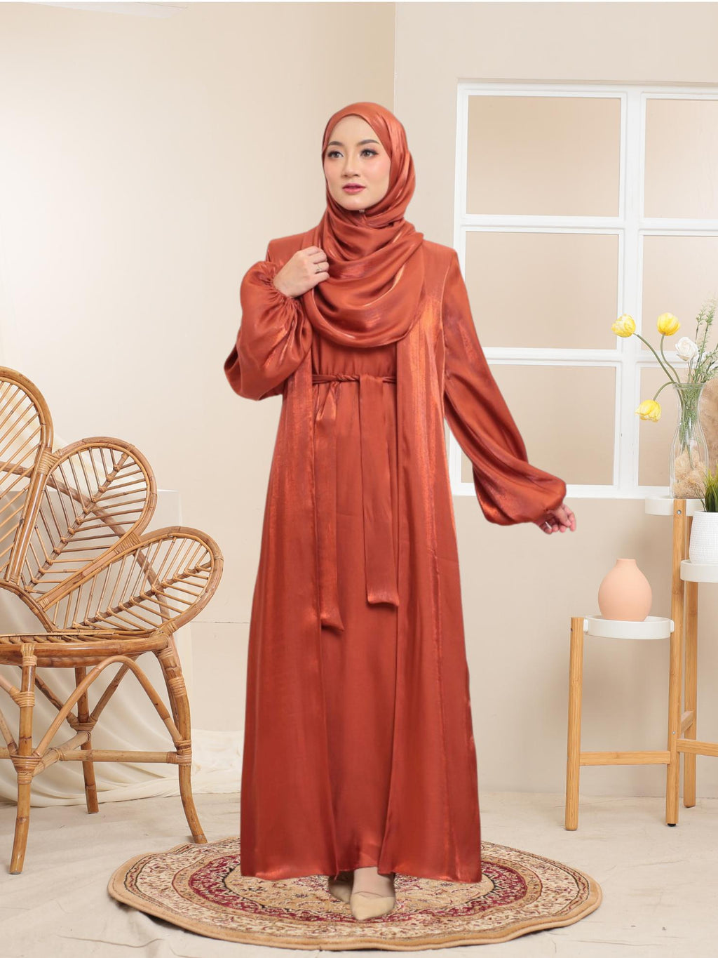 Abaya Safwa ELEMMIERA elegant design which enhances your modest style Viral Abaya Arab