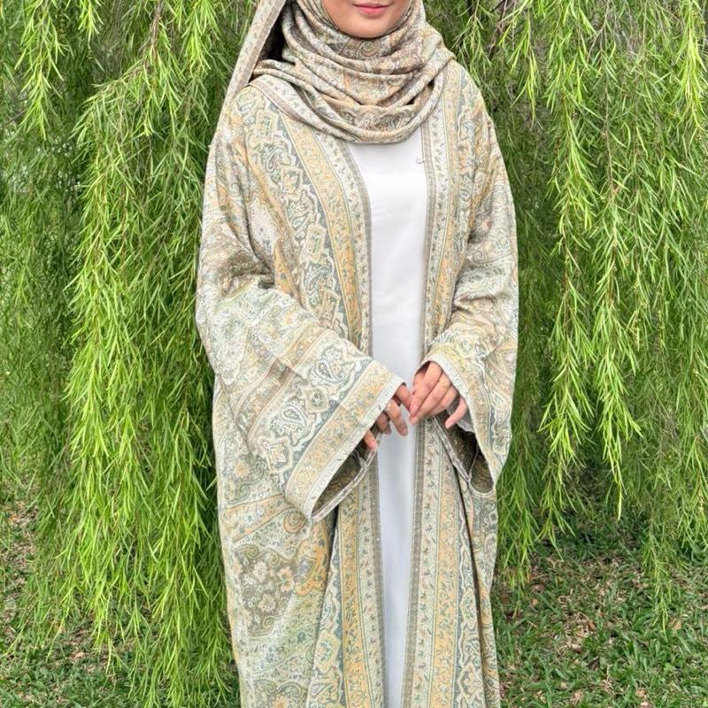 Abaya Pashmina Stones By Elemmiera Exclusive Design with free shawl included + stones