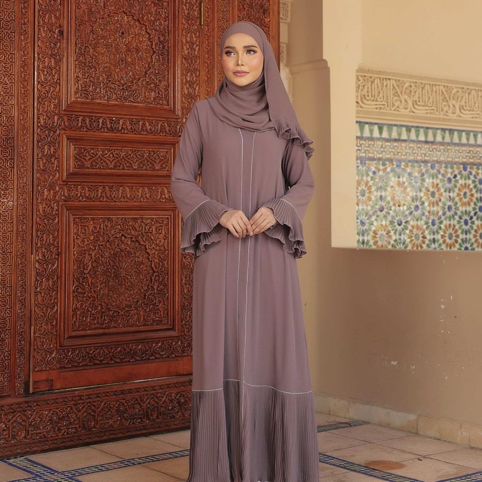 Abaya Dahlia ELEMMIERA Beautiful, Modest, Viral, Exclusive and Elegant Pleated Garment