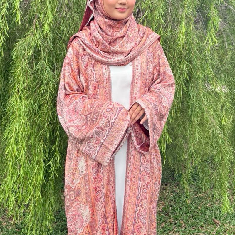 Abaya Pashmina Stones By Elemmiera Exclusive Design with free shawl included + stones