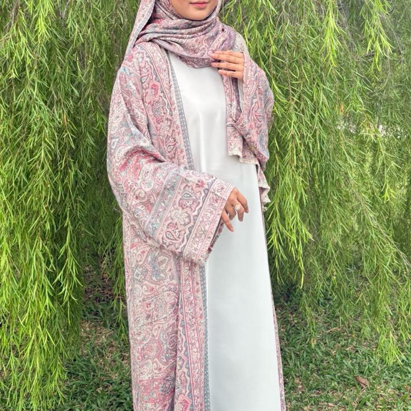 Abaya Pashmina Stones By Elemmiera Exclusive Design with free shawl included + stones
