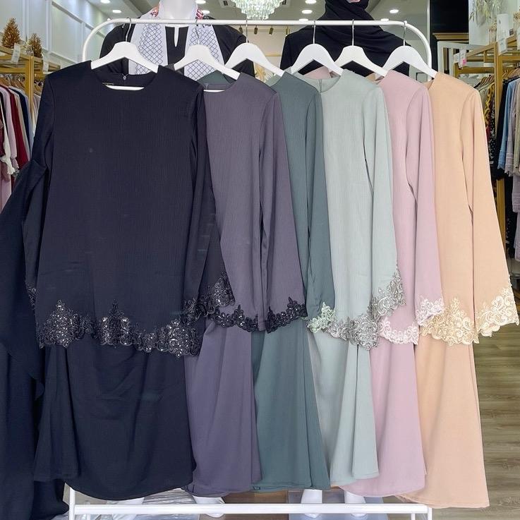 Kurung Raisha ELEMMIERA Modest Wear Kurung Laces