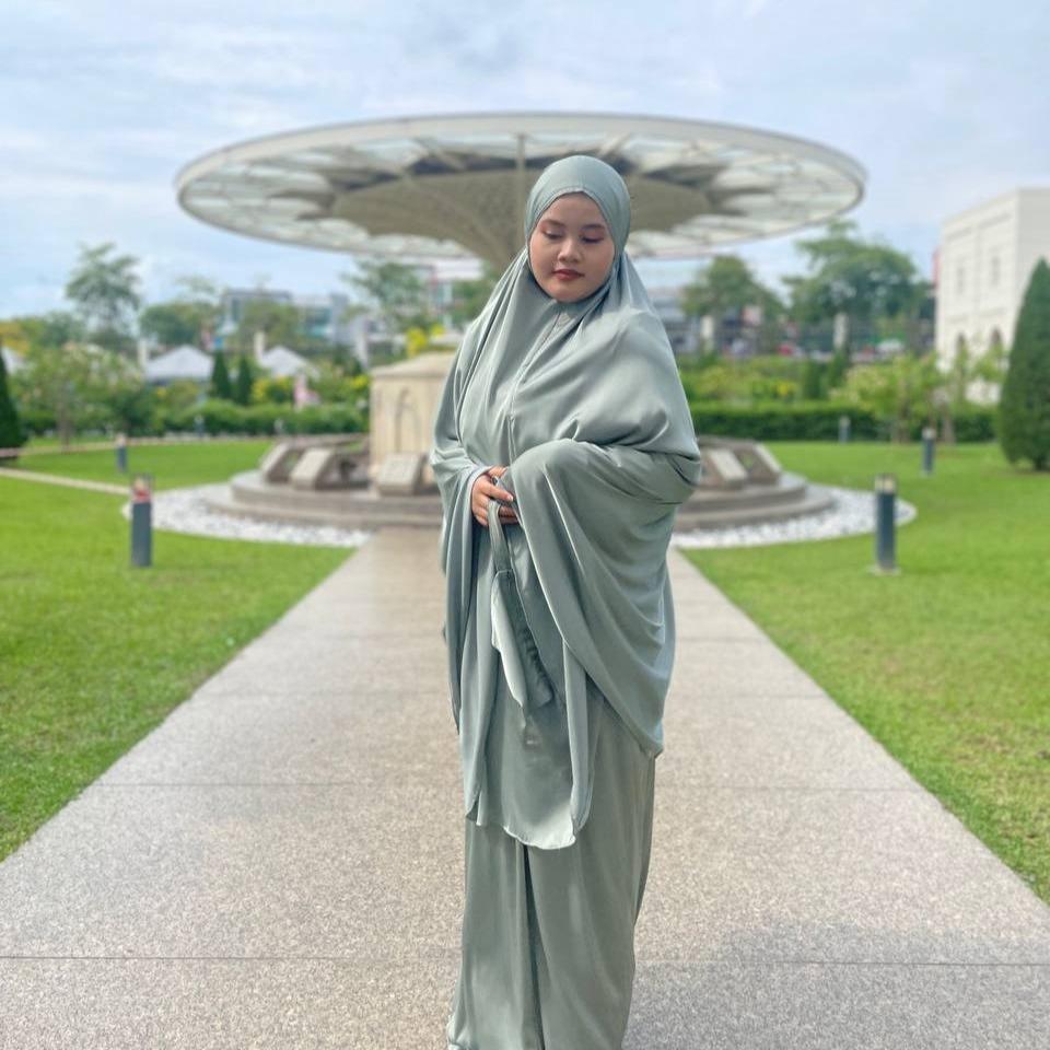 Telekung Travel, Elegant Comfy Soft Prayer Attire