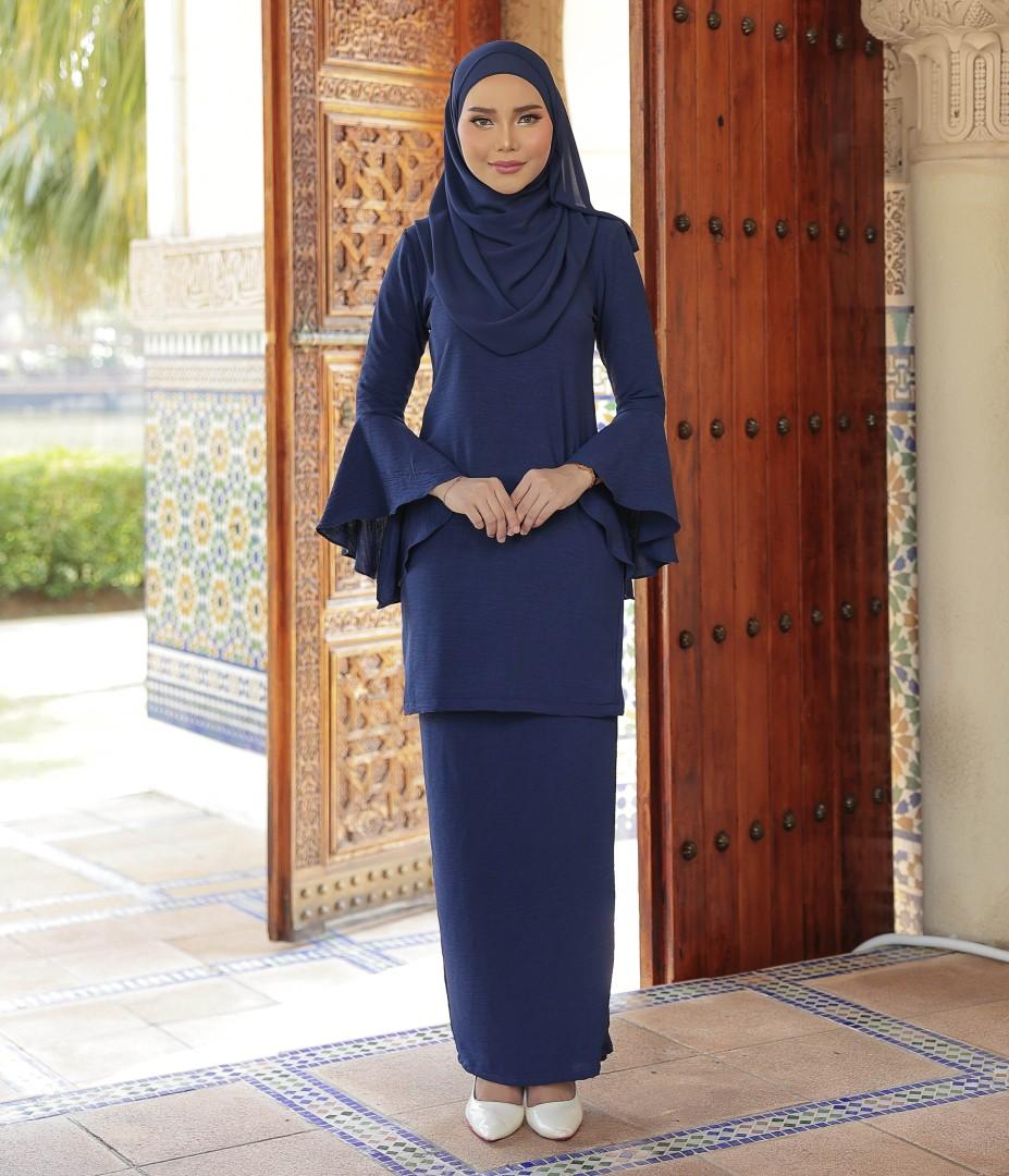Kurung Salma ELEMMIERA Comfy Wear Ironless Saloma Sleeve and Elegant
