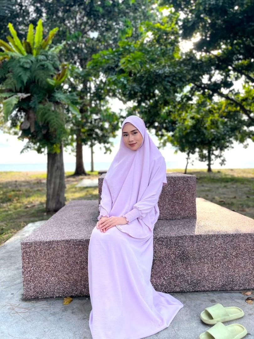 Jubah Luffa ELEMMIERA untuk Wanita Muslimah Premium Elegan Viral - Sesuai untuk Majlis Agama, Keramaian dan Ibadah