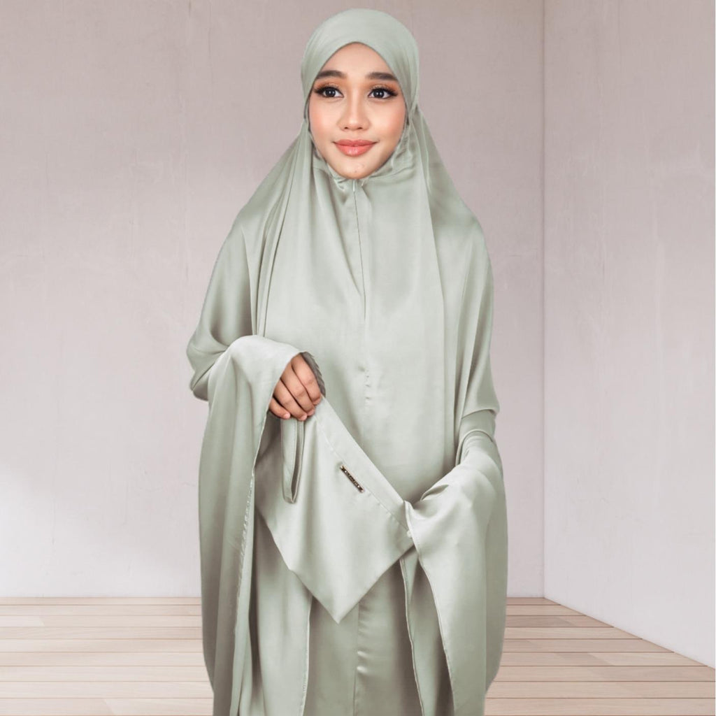 Telekung Travel ELEMMIERA Elegant Comfy Soft Prayer Attire Women