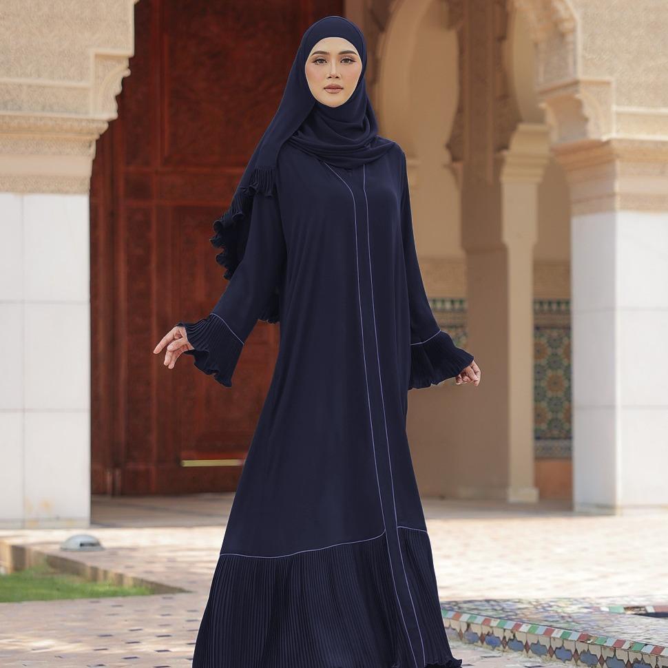 Abaya Dahlia, Modest Exclusive Elegant Pleated