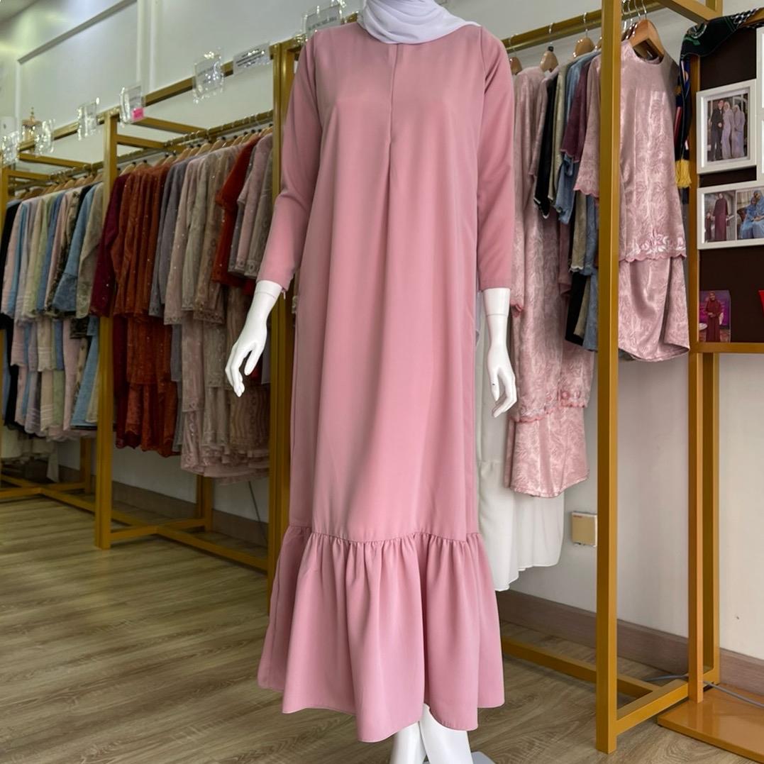 Jubah Qhylaa, Modest Comfy Elegant Ruffle