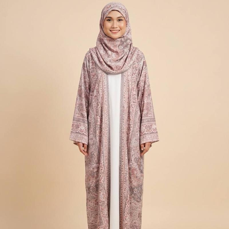 Abaya Pashmina Stones By Elemmiera Exclusive Design with free shawl included + stones
