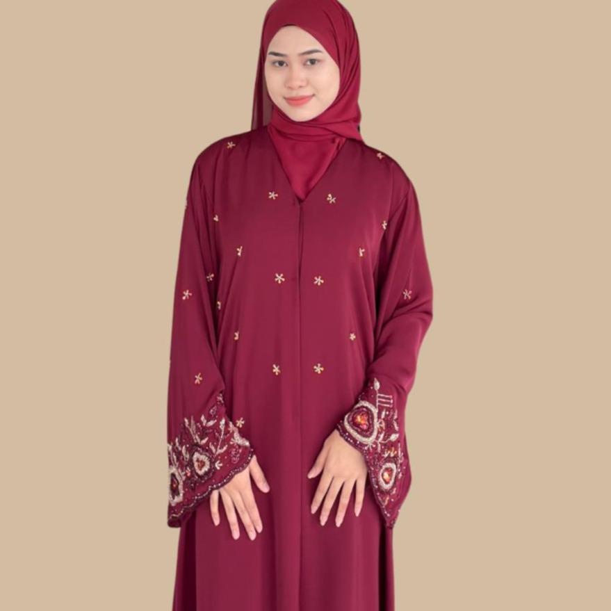 Abaya Maryam Premium Elegant Jubah Muslimah Moden