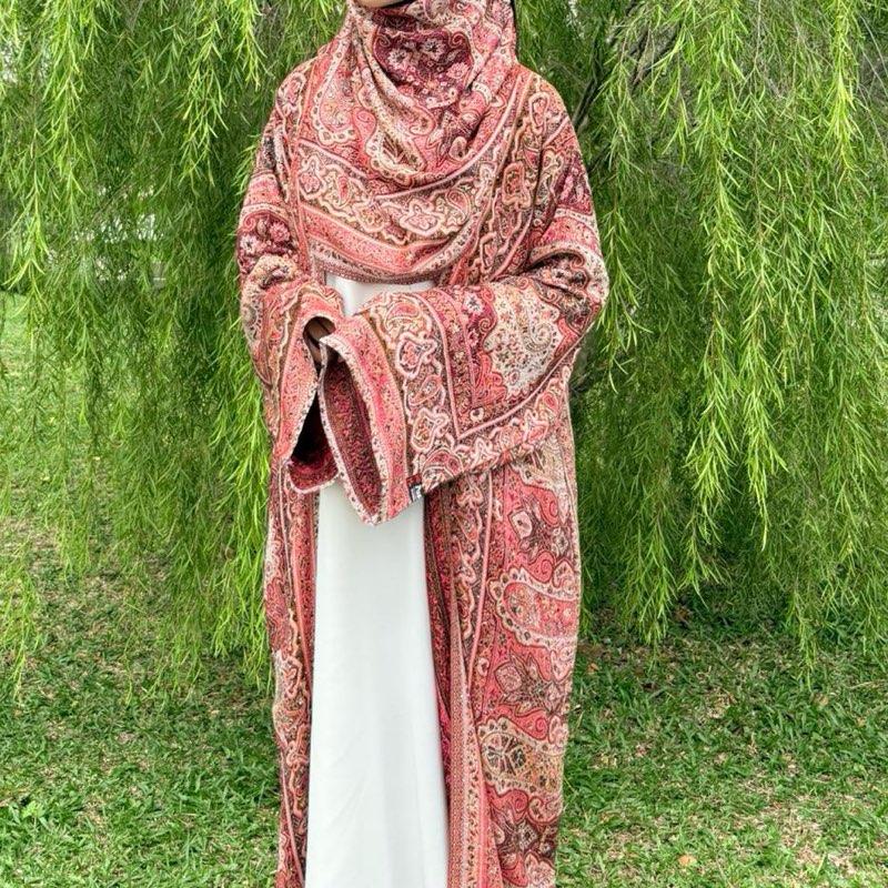 Abaya Pashmina Stones By Elemmiera Exclusive Design with free shawl included + stones