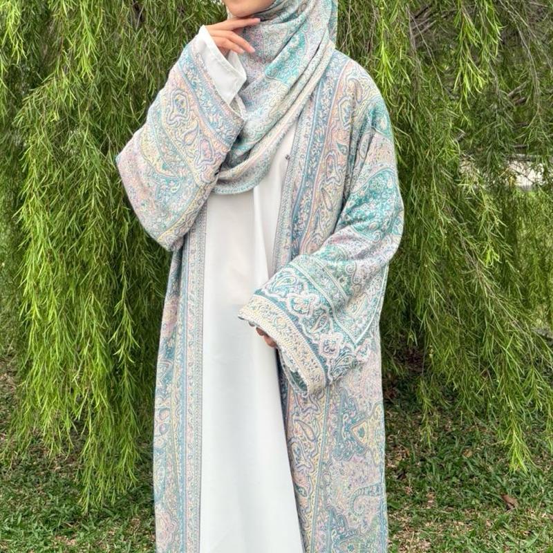 Abaya Pashmina Stones By Elemmiera Exclusive Design with free shawl included + stones