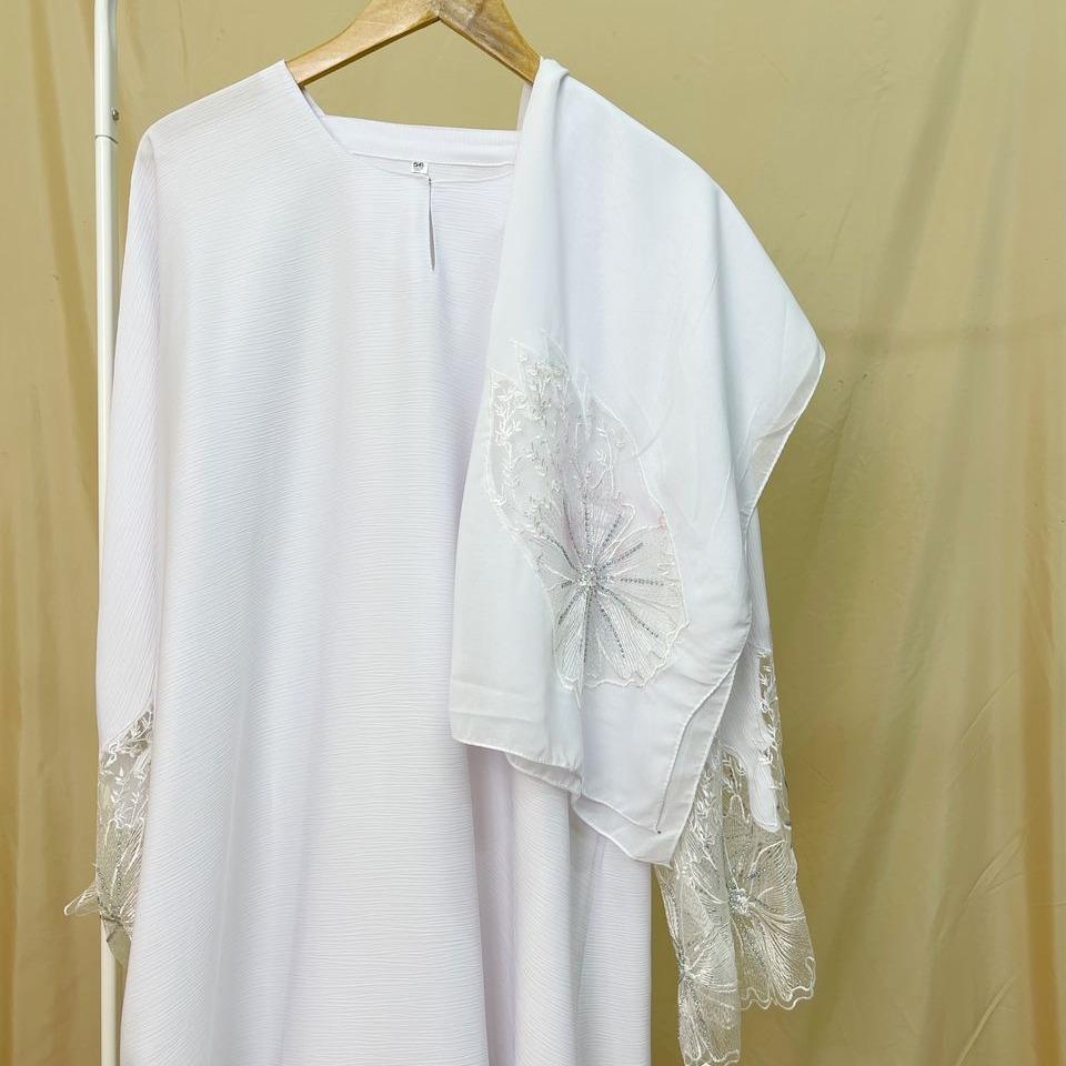 Abaya UAE Big Flower Laces