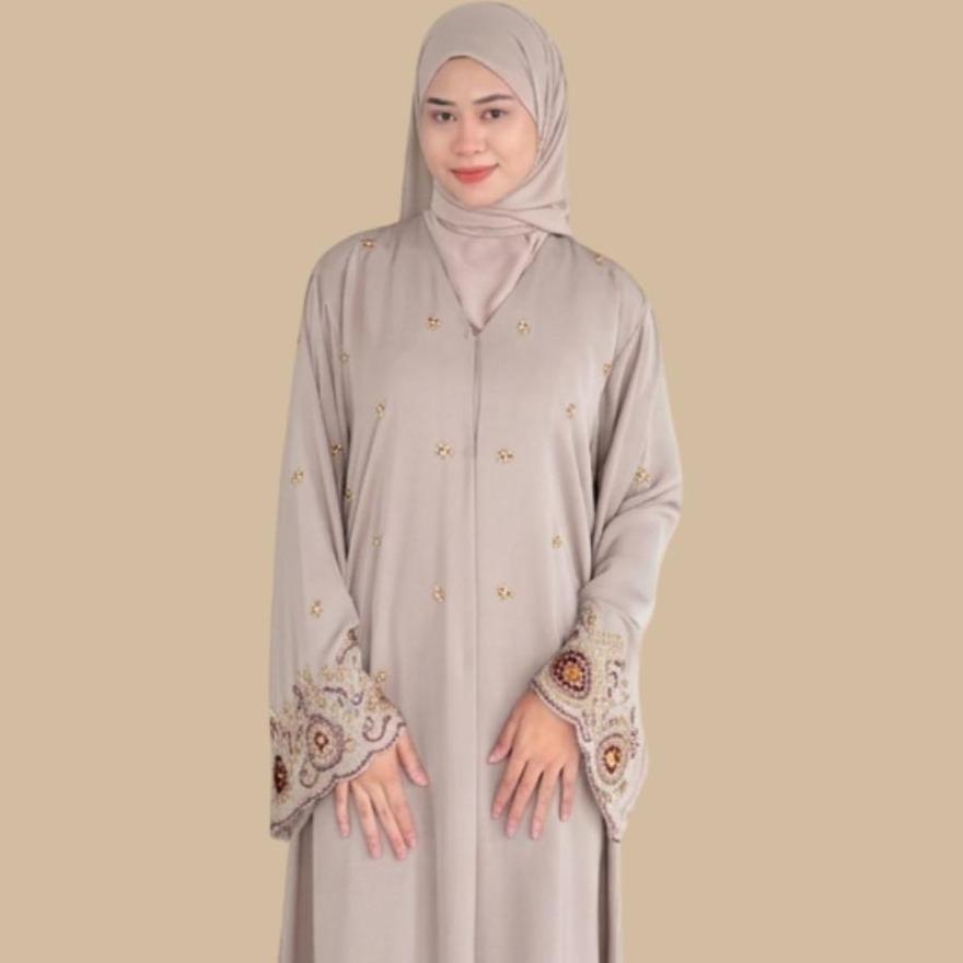 Abaya Maryam Premium Elegant Jubah Muslimah Moden