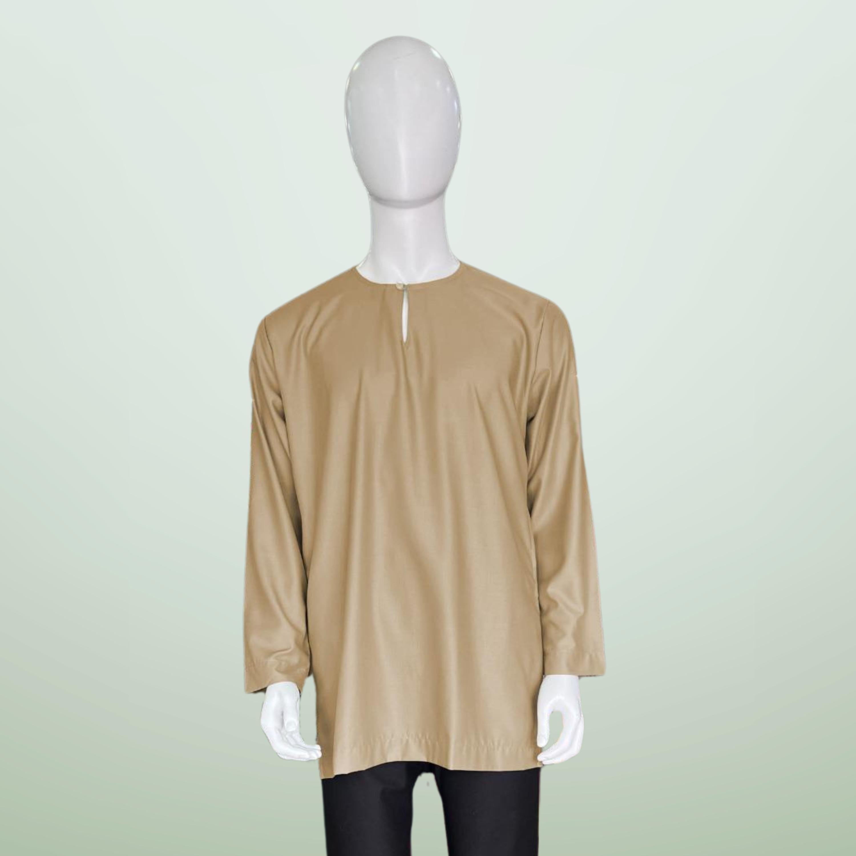 Kurta Firdaus ELEMMIERA Design Teluk Belanga with long sleeves and 2 side hidden pockets