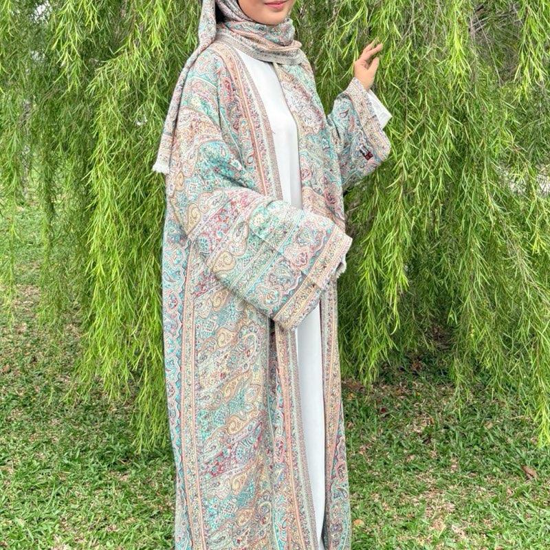 Abaya Pashmina Stones By Elemmiera Exclusive Design with free shawl included + stones