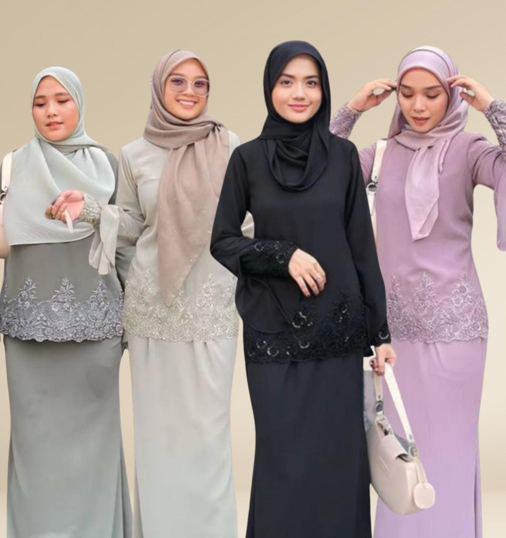 Kurung Amara ELEMMIERA Modest Wear Kurung Laces