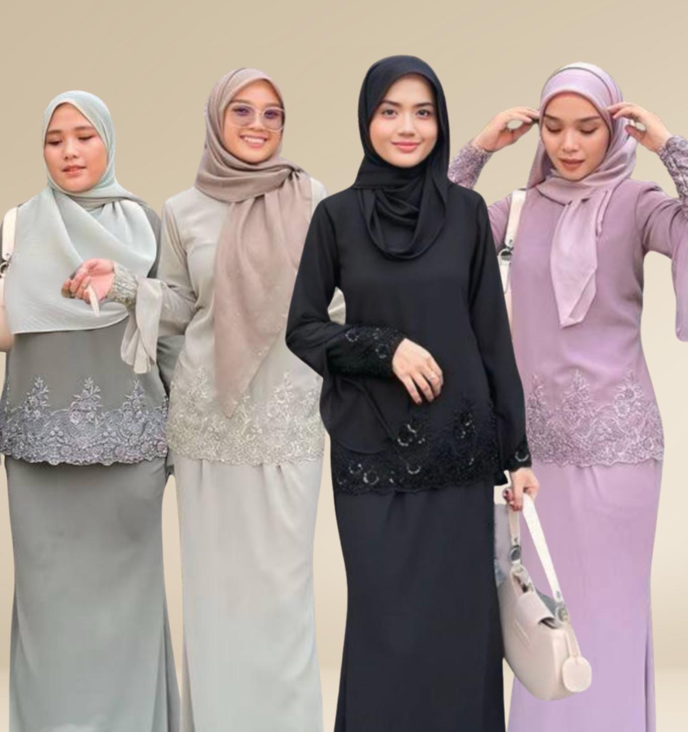 Kurung Amara ELEMMIERA Modest Wear Kurung Laces