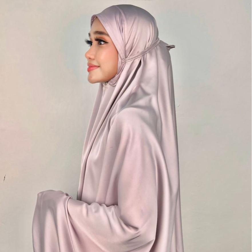 Telekung Travel ELEMMIERA Elegant Comfy Soft Prayer Attire Women
