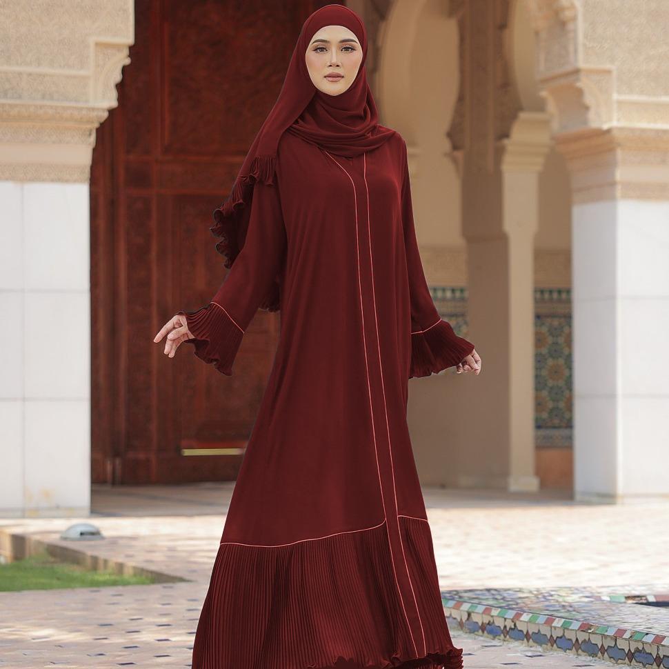 Abaya Dahlia, Modest Exclusive Elegant Pleated