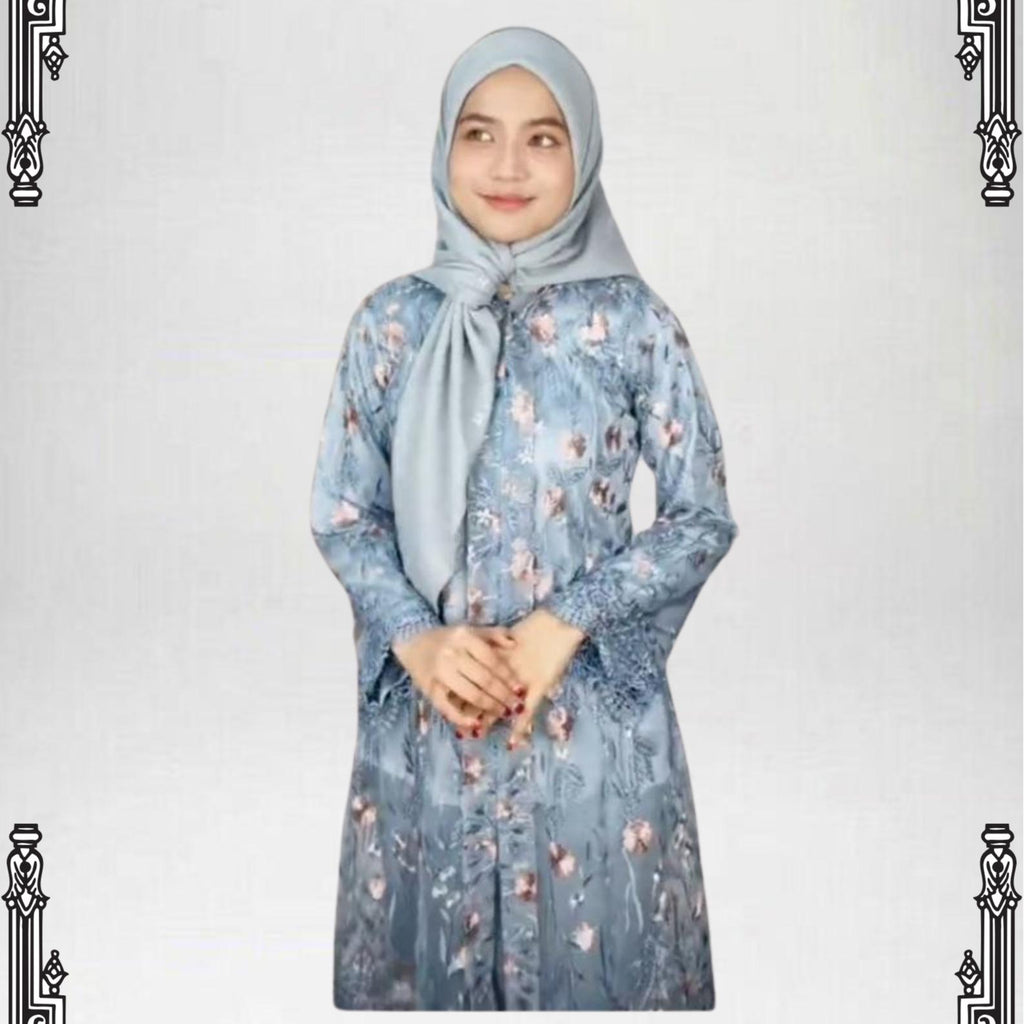 Kebaya Melur ELEMMIERA with Pareo Skirt Anggun Tradisi Moden Sopan dan Menawan
