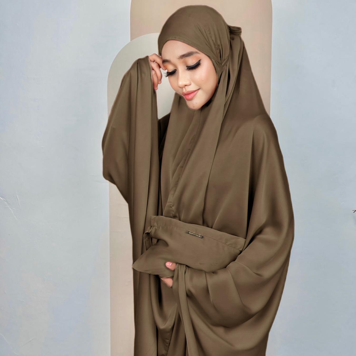 Telekung Travel, Elegant Comfy Soft Prayer Attire