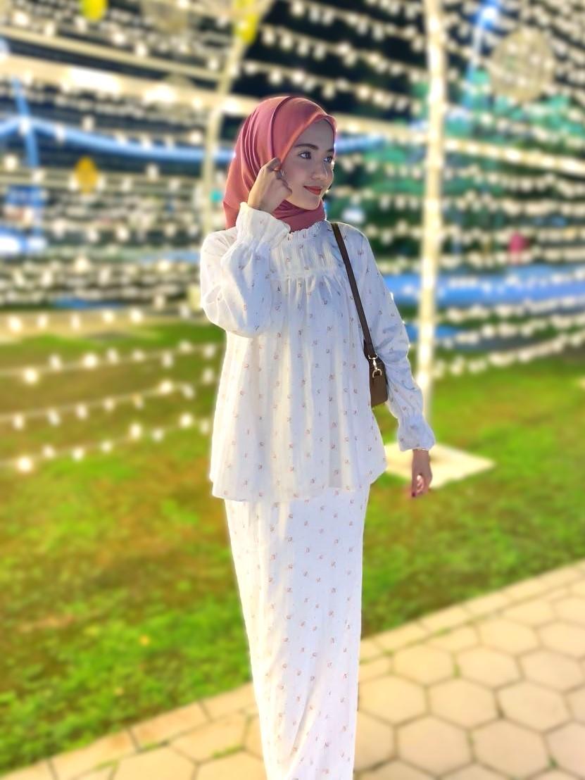 Dress Insyirah ELEMMIERA Dress Cotton Premium Viral Comel Dooh Dooh Tres Beau