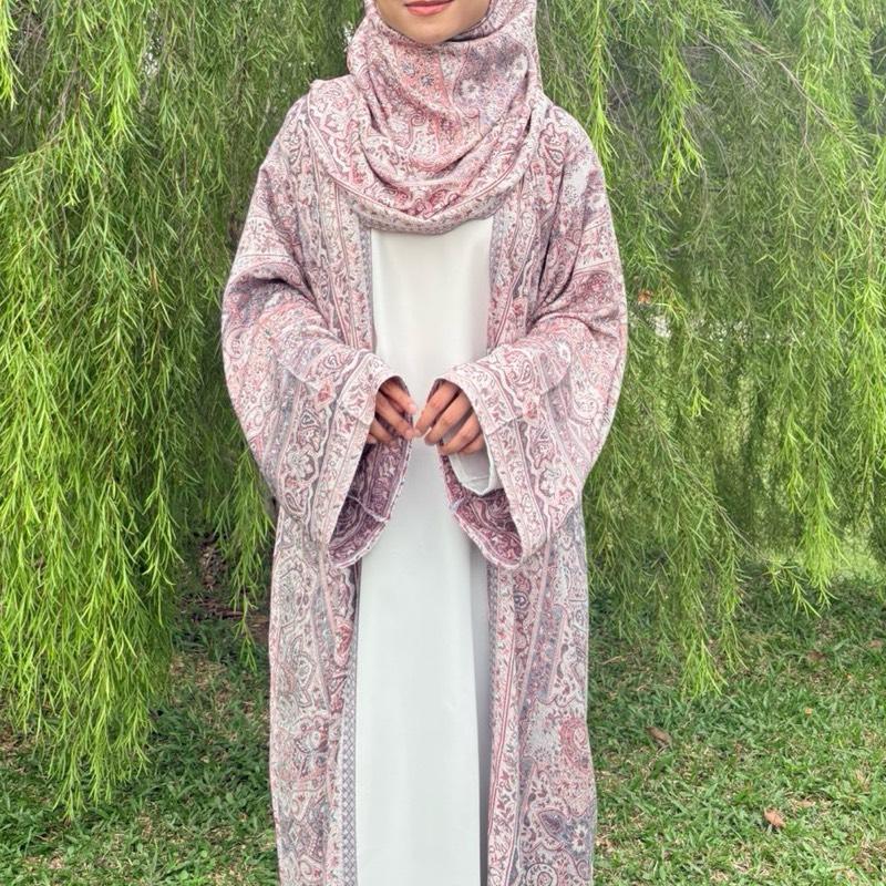 Abaya Pashmina Stones By Elemmiera Exclusive Design with free shawl included + stones