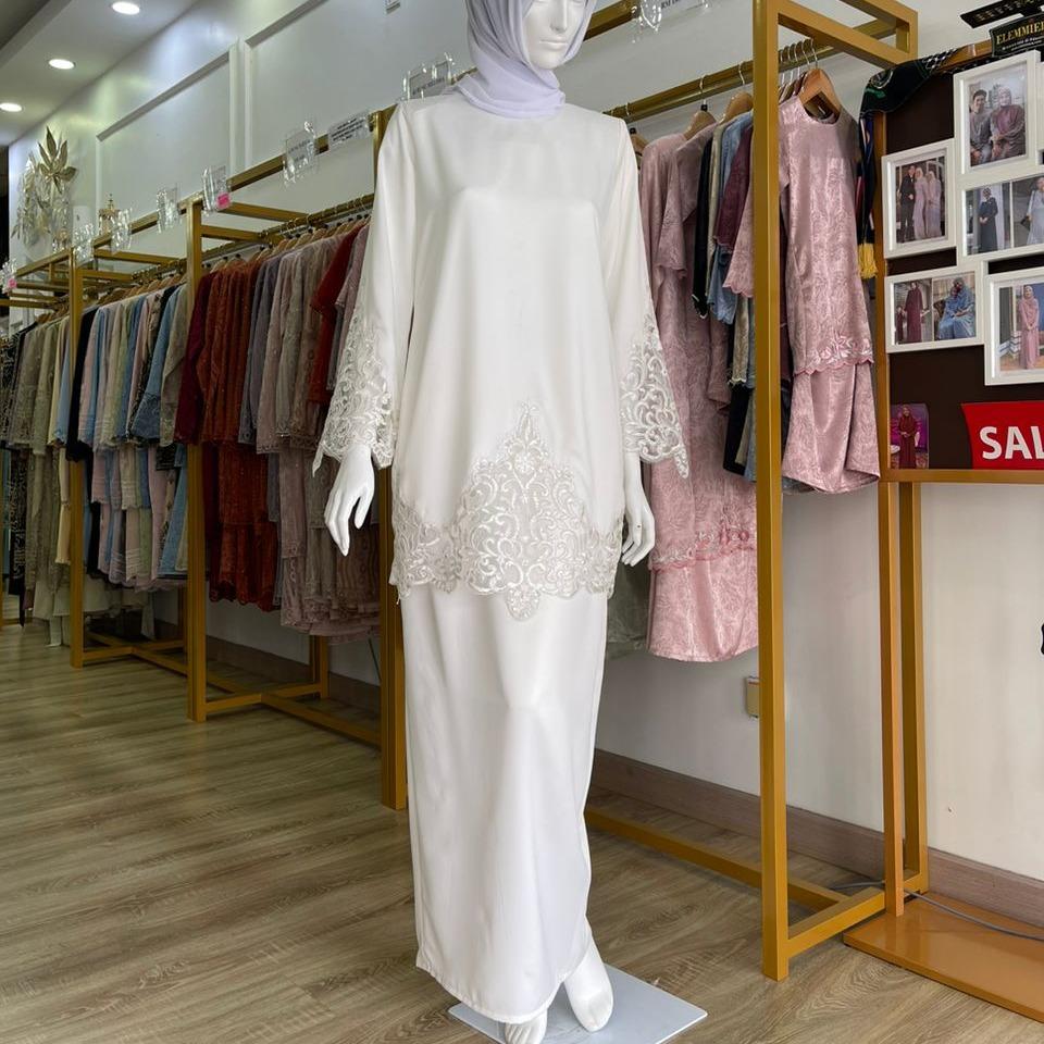 Kurung Haneem ELEMMIERA Baju Kurung Moden Viral Laces Tangan Yang Cantik Elegan Anggun Menawan