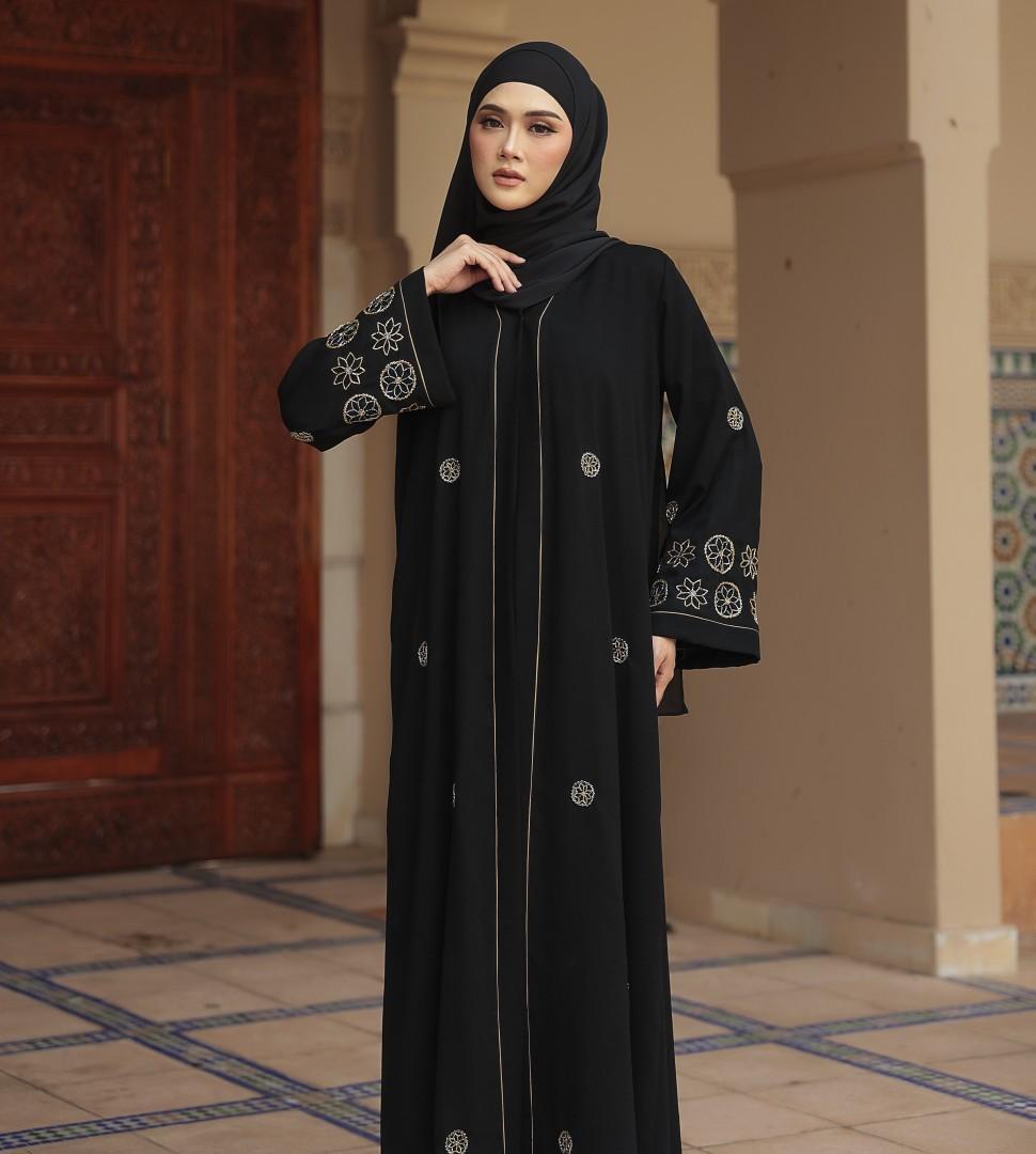 Abaya Black Series ELEMMIERA Premium Elegant Modest