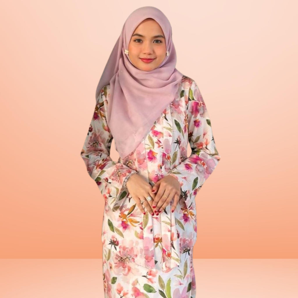 Kebaya Kota Bharu Elemmiera Tradisional Comel Lotey