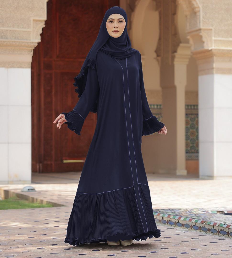 Abaya Dahlia ELEMMIERA Beautiful, Modest, Viral, Exclusive and Elegant Pleated Garment