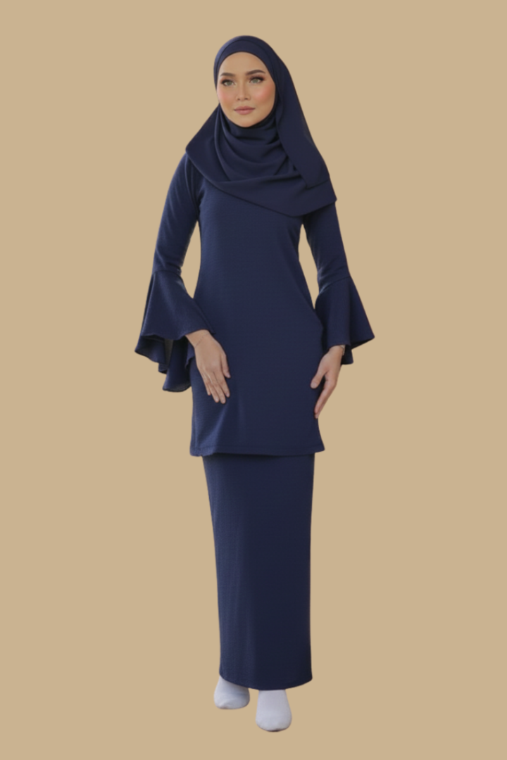 Kurung Salma, Comfy Wear Ironless Saloma Sleeve Elegant