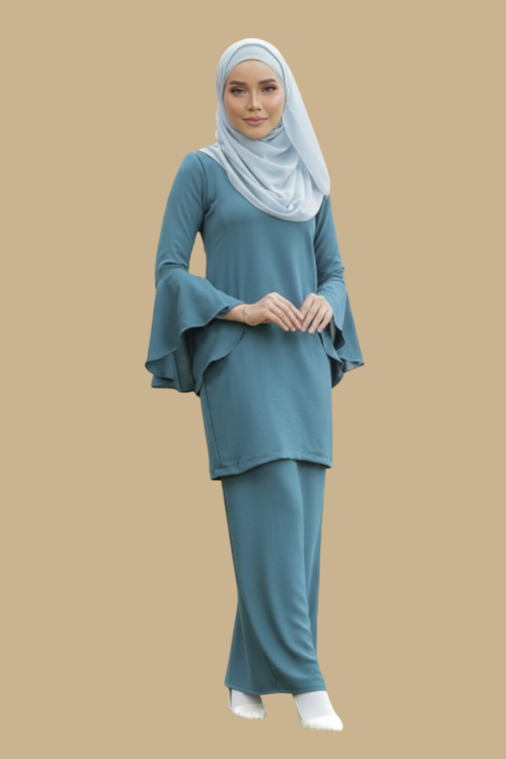 Kurung Salma, Comfy Wear Ironless Saloma Sleeve Elegant
