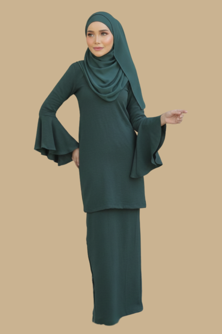 Kurung Salma, Comfy Wear Ironless Saloma Sleeve Elegant