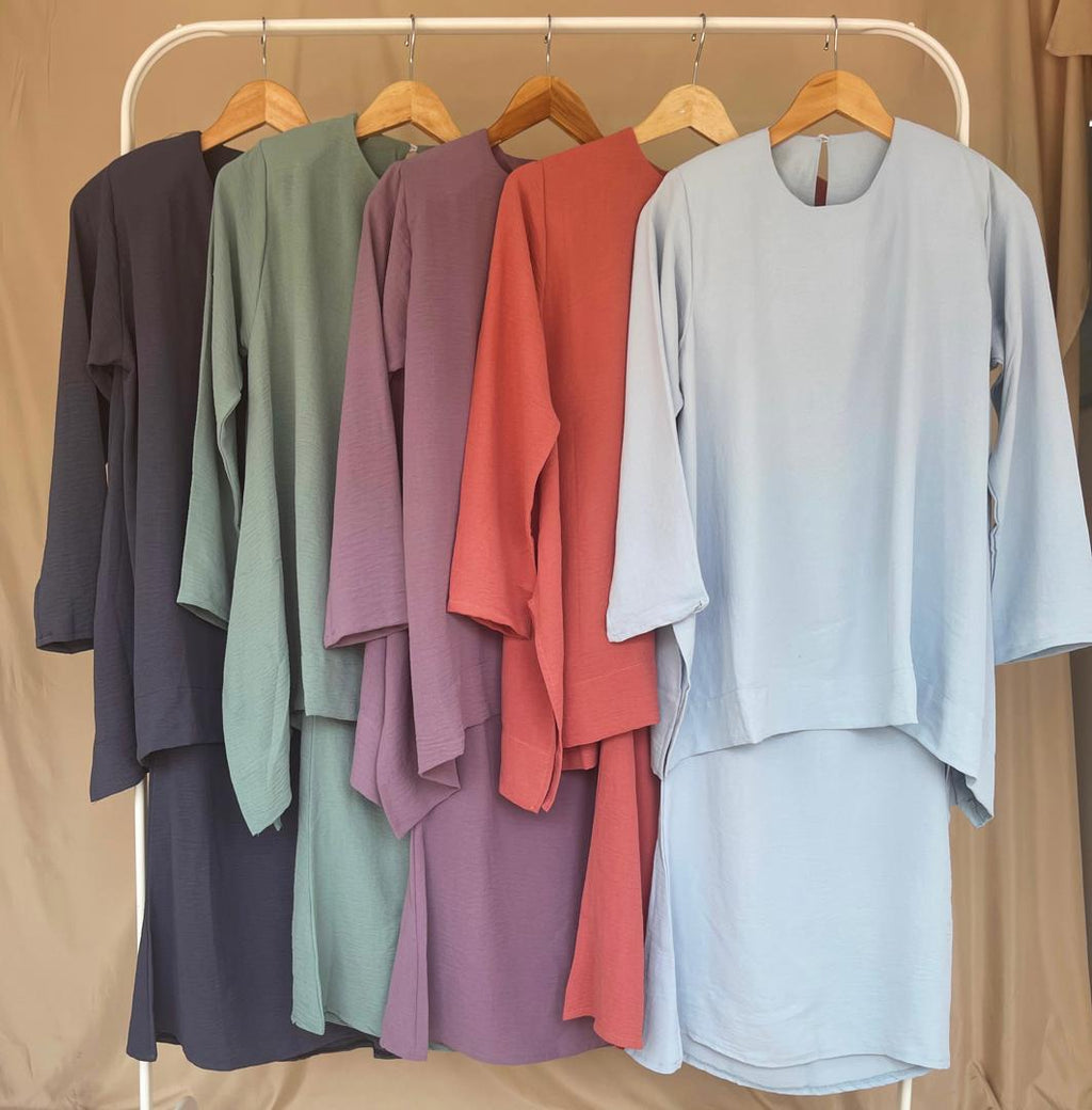 Kurung Kaftan Ainaa ELEMMIERA Modest Wear Ironless Comfy Easy Wearing Ergonomic