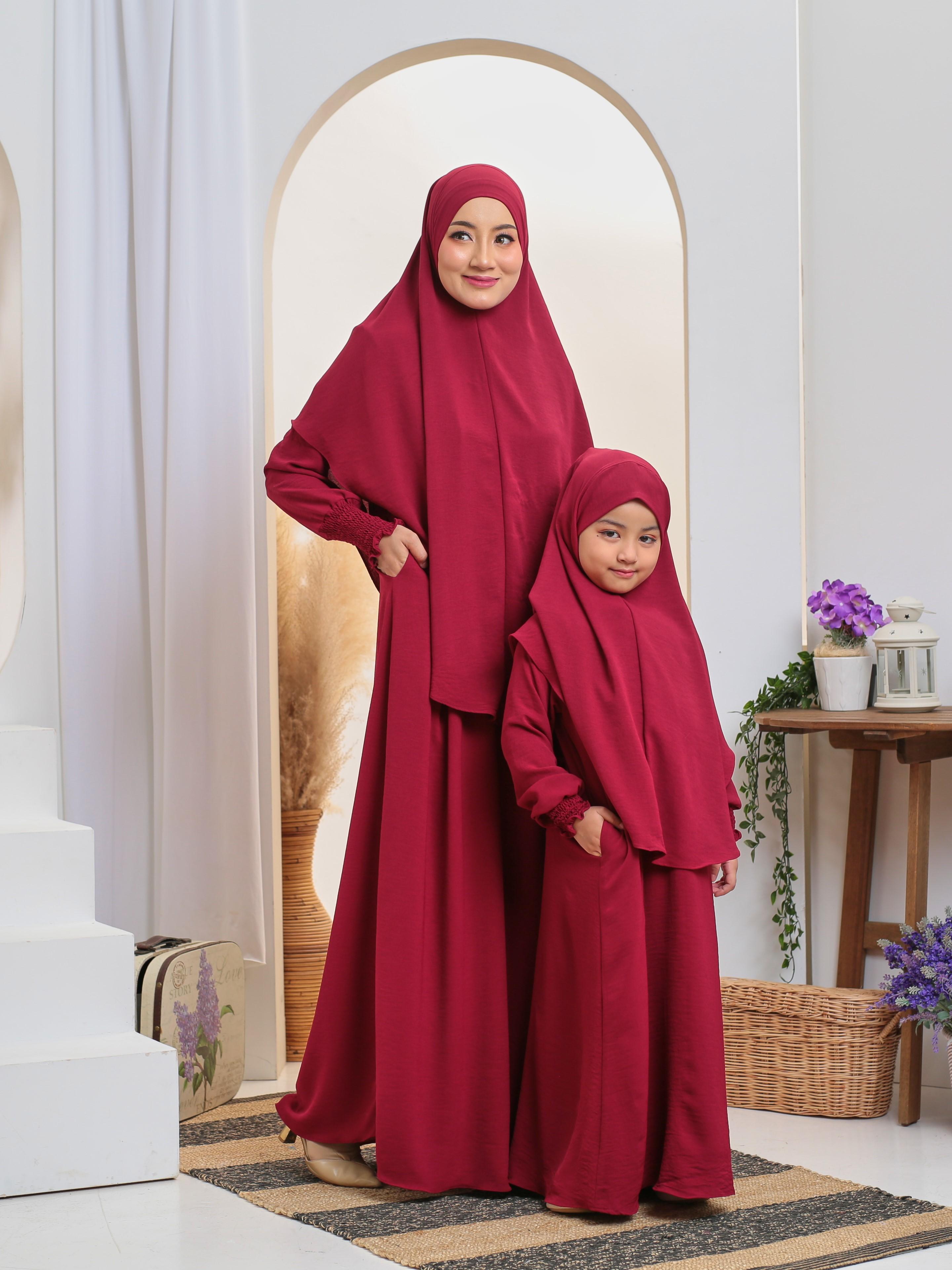 Jubah Luffa ELEMMIERA untuk Wanita Muslimah Premium Elegan Viral - Sesuai untuk Majlis Agama, Keramaian dan Ibadah