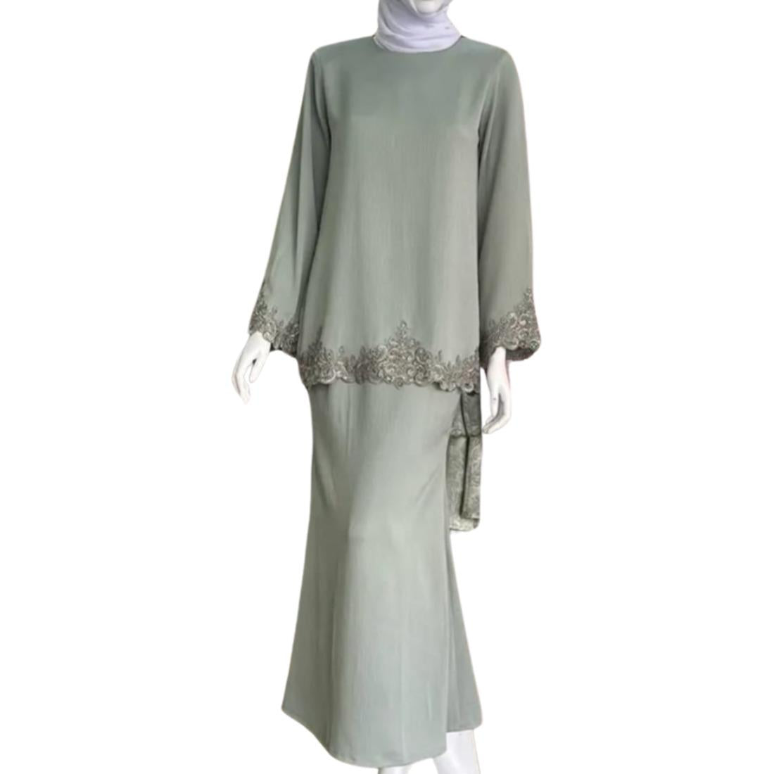 Kurung Raisha ELEMMIERA Modest Wear Kurung Laces