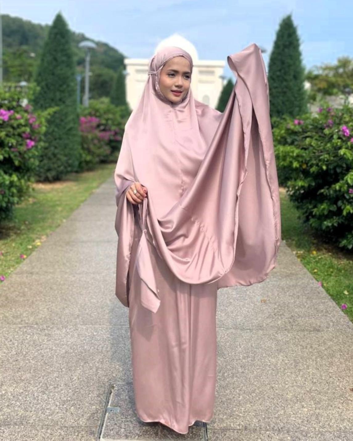Telekung Travel, Elegant Comfy Soft Prayer Attire