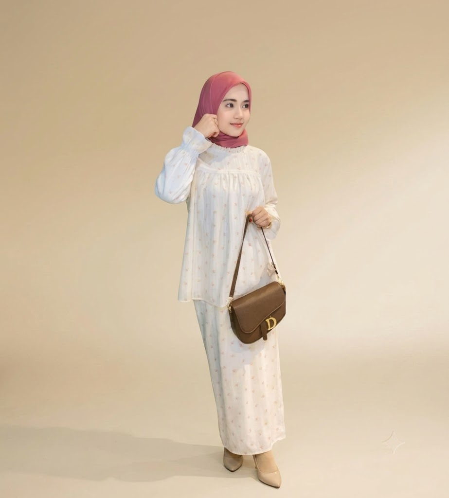 Dress Insyirah, Dress Cotton Premium